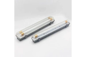 T8 2 Feet Fluorescent Three-proof Lamp Ip65 Pc Cover Abs Bottom Waterproof Lamp Led Batten