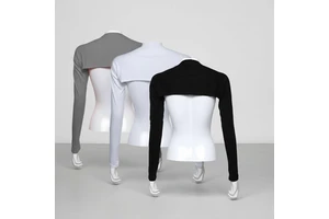 New Cross-border Solid Color One-shoulder Modal Fabric Sleeve Sun-protective Sports Outdoor Shawl and Sleeve Set for Women