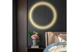 Indoor Ring Contour Wall Lamp Corridor Aisle Door Frame Beam Spotlight RGB Threshold Window LED Wall Lamp with Remote Control