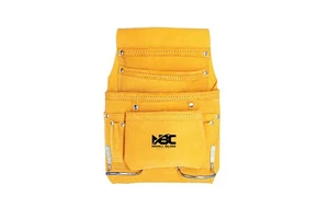 Wholesale Heavy Duty Carpenter Electrician Handmade Working Leather Tools Bags Pouch with Belt for Work Tool Bag Pouch