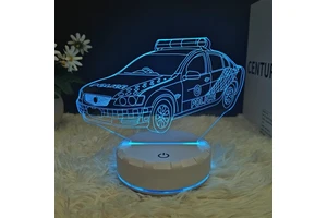 Hot Selling Premium Holographic Night Light Acrylic Base Rechargeable Desk Lamp for Study Room