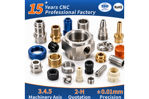 CNC Machining Factory Custom Threaded Fittings Bushings Connectors Aluminum Brass Stainless Steel Parts