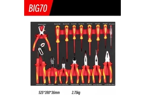 VDE 1000V CR-V Insulated Hand Tool Set IEC60900 Certified OEM Electrician Kit Soft Case Screwdrivers Pliers Wrenches AOT TKB