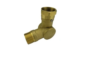 Prevents Kinking and Twisting - Compatible with Garden Hoses Adjustable 180° and 360° Brass Rotating Connector