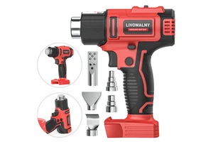 Wholesale Dual Temperature Heat Gun 550°C for 18V Battery with 5 Nozzles and Variable Temperature for Industrial Use