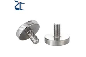 ZNOB 304 Stainless Steel Knurled Thumb Screw Knob Hand Screw Adjustable Clamping Screw Round Head Other Hardware Fasteners