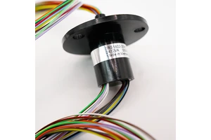 Industrial Mini Slip Ring 20 Circuits 2A 18mm OD Compact Brush Contact Capsule Rotary Connector for Automation Tools