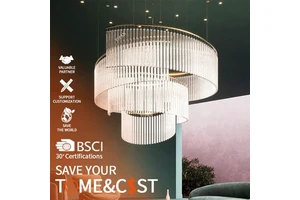 New Products Hanging Lamp Decoration Vintage Hotel Villa Modern LED Luxury Chandelier Light