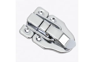 Top Selling Tool Box Metal Buckle Fittings 1.5" Small Box Chrome Plated Clasp Lock Catch for Wooden case Accessories Jewelry Box