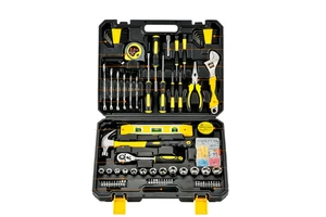 108 Pcs Electrician Tools Box Power Tools Kit Hand Set Tool Case Cordless Li-Ion Drill with Multimeter