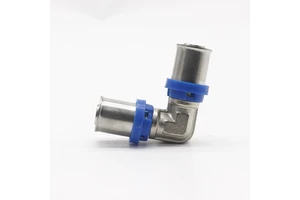 Brass Multilayer Elbow Press Fitting High Pressure Forging Weld Connection Smooth Plated Surface 16mm 20mm 25mm Sizes for Water