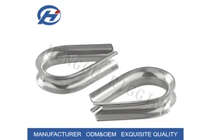 DIN6899 Metric Steel Wire Rope Thimble Galvanized Rigging Thimble for Marine Lifting Fittings Heavy Duty Cable Thimbles