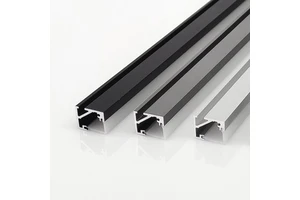 Aluminum Square Tubing Oblique Luminous Alloy Drawer Light L-shape Pc Lampshade Ceiling Corner Moulding Led Light T5 Anodizing