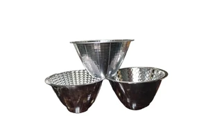 Custom Polished Alanod Miro Reflector, Searchlight Corn Bulb Mirror 1090 Aluminium Spot Downlight Lighting Led Cob Reflectors