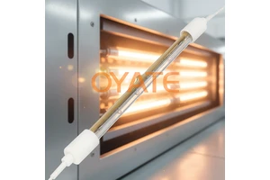 Customizable Half a Gold-Plated Reflection Quartz Infrared Heating Lamp Reflective Halogen IR Heating Tube for PET Blowing
