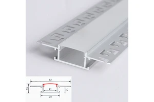 Customized LED Bezel-less Linear Light Embedded Yin and Yang Angle Aluminum Alloy Lamp Slot Linear Lamp Wall Washing Embedded Li