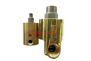 High quality Right/Left Hand Thread Brass Rotating Hot Cold Water Swivel Industrial Connector 1/8 Inch 50C 120 Degree C Rotary Joint