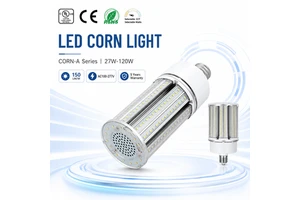 LED Corn Retrofit Fixture 150LM/W 45W E26 E39 Horizontal Lamp Outdoor Area Lighting Parking Lot Street LED Corn Bulb Light