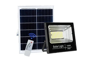 Led Solar Flood Light Outdoor Led Spotlight Waterproof IP65 100W 200W 300W Solar Powered Stadium Light
