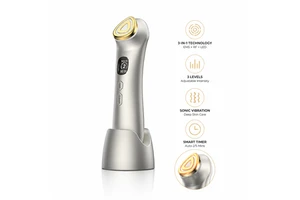 EMS Microcurrent Facial Lifting Device Skin Tightening Contouring Beauty Tool With Heat Vibration LED Light Therapy