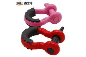 Custom High Strength Alloy Steel Hot Dip Galvanized Anchor Shackle Bow Shackle Rigging Shackle For Construction