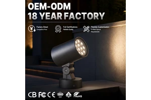 OEM ODM Modern Clean Geometry LED Outdoor AC 24W Spotlight Controlled Angles Architectural Facade Bridge Wall Washer Spot Light