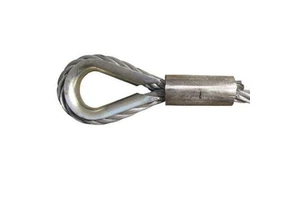 Factory Supply Electro Galvanized Steel Wire Rope Sling Assembled with Wire Rope Thimble and Aluminum Ferrules