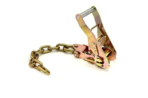 Towing Product Ratchet Buckle With 5/16 Chain Anchor for Auto Hauler, Car Carrier Tow Truck Rollback Flatbed Wrecker