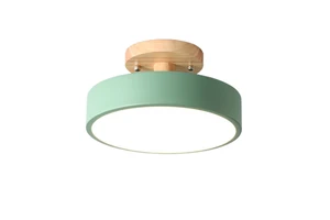 Macaron Ceiling Light Vintage-style Ultra-thin Ceiling Light Nordic Style Hallway/balcony Light Three-color Variable LED