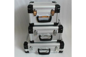 Manufacturer-supplied Plastic Rounded Corner Shock-resistant Aluminum Alloy Instrument Cases EVA Lining 10L Capacity Toolbox