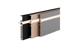 4cm High Luminous LED Light Strip with Skirting Board, Aluminum Alloy Skirting Board, Light groove Skirting Board