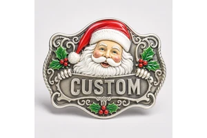 Custom Western Belt Buckles for Men Santa Belt Buckle Premium Buckle Belt Personalized Design Wholesale Factory Supplier