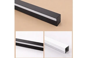 Hot Sales 48mm Ceiling Waistline LED Aluminum Profile Double-Sided Glowing Channel Stair Step Wall Mounted Bar Strip Light