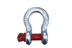 Hot Dip Galvanized 20 Ton G209 U.S. Type Screw Pin Anchor Carbon Steel Forged 9mm HQ Bow Shackles Set 5mm Metric Rigging Heavy