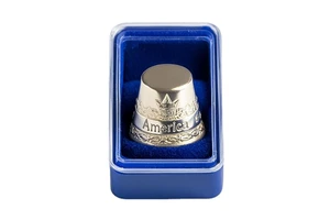 High Quality Decorative Craft Thimbles Souvenir Embossed Logo Custom Metal Thimble