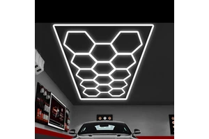 Wholesale LED Garage Lamp Led Hexagon Garage Light Working Car Showroom Lights LED Hexagon Light
