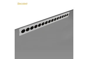 Multi-head Aluminum Linear LED Lamp High-Brightness Anti-Glare Embedded Dimmable Grille Light for Supermarket Indoor Lighting