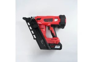 Official Store Toua DCFN3490 Li-ion Wood Frame Nail Gun Cordless Angled Electric Paper Strip Nailer DIY 50-90mm Nail Battery