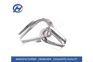 Factory Wholesale 304 316 Stainless Steel Wire Rope Thimble Anti Corrosion Marine Rigging Multiple Sizes Cable Fitting Made