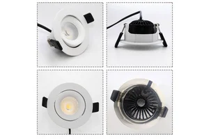 Customize OEM Low Profile Downlights Home Office Living Room IP20 3CCT 10Watt Anti-Glare Trimless Embedded LED Spotlight