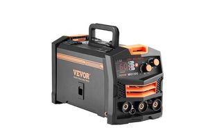 Portable 130A Synergic MIG Welder Machine 2-in-1 Gas/Gasless Flux Core 110V Multi-Process Model D0100XUY9QW for Home Use