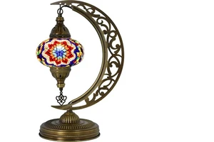 Moon Shaped Lighting Home Decorative Metal Table Lamp For Bedroom Living Room Office Table Decorative
