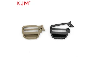 KJM Custom Logo Pom Recycled Plastic Buckle Slide Buckle 25mm Open Plastic Ladder Lock For Backpack Belt