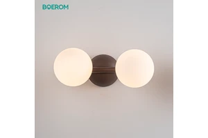 Garden Courtyard Waterproof IP54 IP44 Wall Sconce LED G9 Bulbs Modern Glass Ball Wall Lamp for Hotel Bathroom Toilet Decor Light