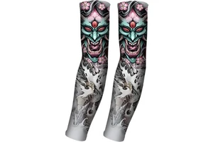 New Fashion Unisex Seamless Anti-UV Breathable Quick Dry Polyester Spandex Custom Logo Tattoo Sleeves Sets for Cool Men Women