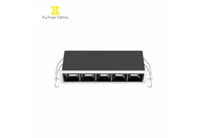 2W-20W High Quality Recessed Square Linear Grille Lamp Workplace LED Down Light