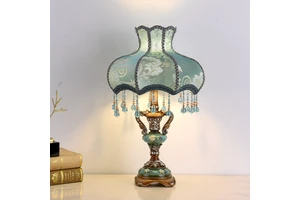European-style Bedroom Headboard Decorative Mood Lighting, Creative Retro Plug-in Adjustable Table Lamp