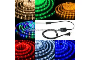 Rope Led Light Outdoor Lighting 13 mm 360 Glow Horizontal Flash Christmas Tree Hose Tube Led Light Merry Xmas