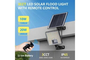 4800 Lumen High Power LED IP65 Waterproof Plastic Solar Flood Light with RoHS Certification Warm White for Residential Use