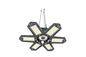 Folding garage light, five leaf and six leaf lifting deformation light, underground garage light